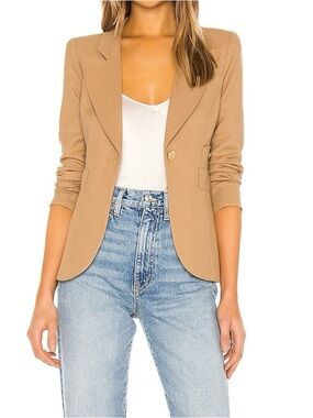 Smythe Classic Duchess Blazer in Camel size 6